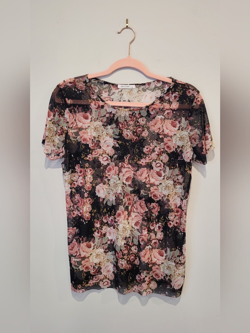 Antistar Floral Mesh Tee